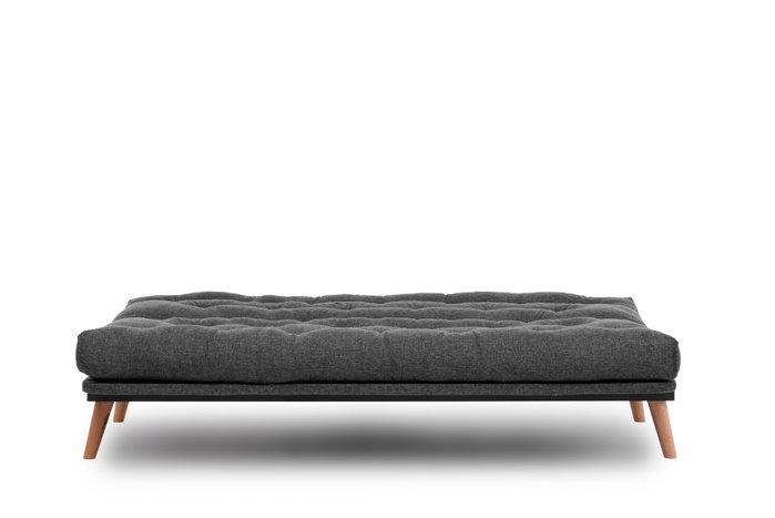 Atelier Del Sofa Saki - Sofá cama de 3 plazas Gris oscuro